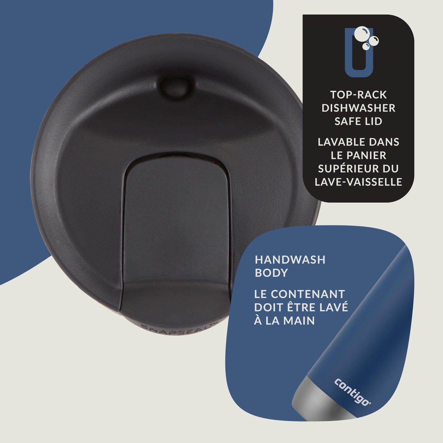 Contigo Huron 2.0 Stainless Steel Travel Mug with Leak-Proof SnapSeal Lid, Vacuum-Insulated Tumbler for Coffee and Tea