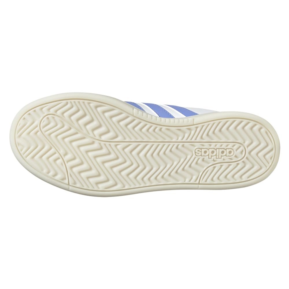 adidas Women's Grand Court Alpha Sneaker, White/Blue Fusion/Black, 9.5