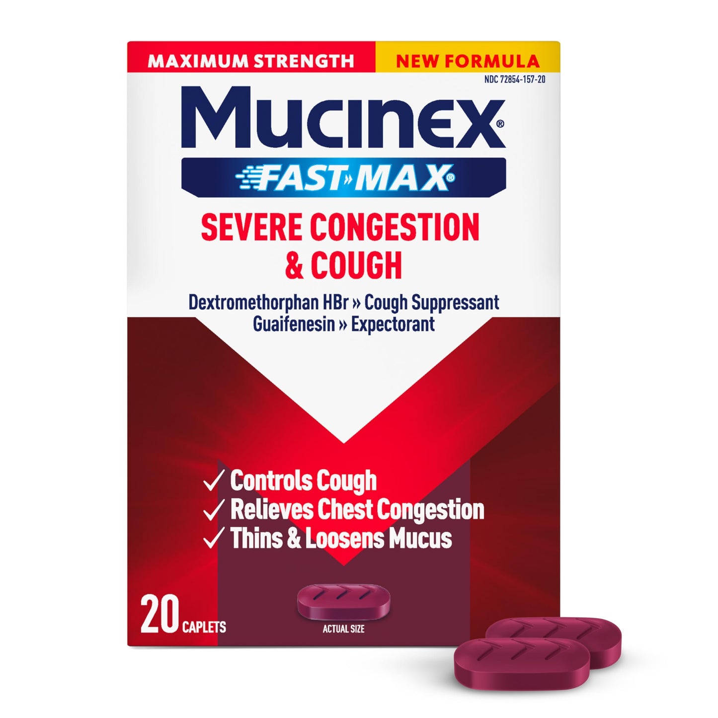Mucinex Fast-Max Severe Congestion & Cough Medicine for Adults