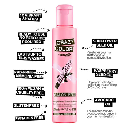 Crazy Color Peppermint Semi-Permanent Conditioning Hair Dye (150ml)