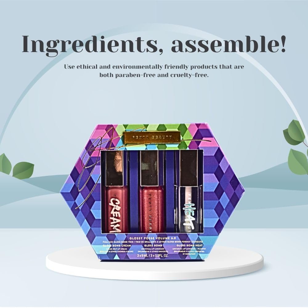 Fenty Beauty by Rihanna Glossy Posse Volume Gloss Bomb Trio