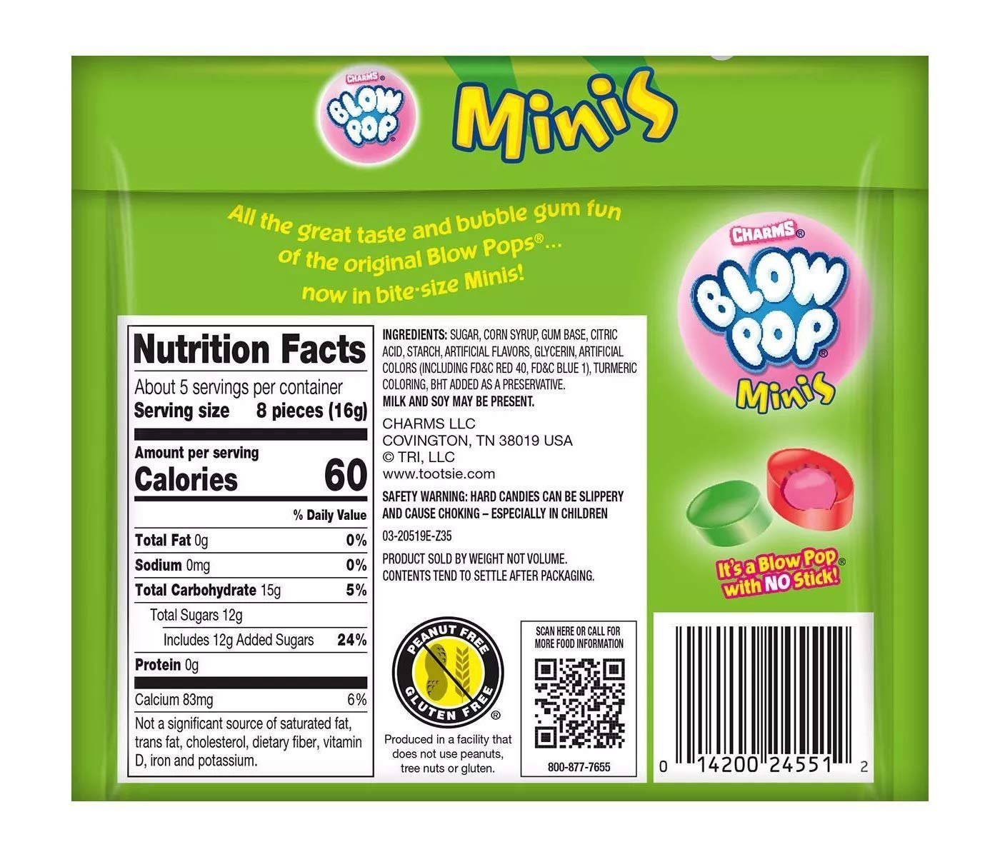 Charms Blow Pop Minis Limited Edition Easter, 3 Ounce Resealable Pouch - 12 Count Display Box