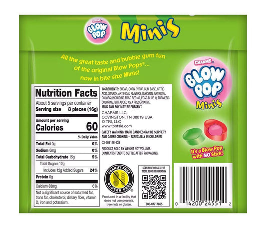Charms Blow Pop Minis Limited Edition Easter, 3 Ounce Resealable Pouch - 12 Count Display Box
