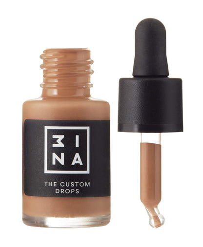 3INA The Custom Drops 601 - Long-Wearing Formula - Quick Drying - Mattifying Effect - Can Be Used To Create A Variety Of Shades - Highly Concentrated - Cruelty Free And Vegan - Paraben Free - 0.43 Oz