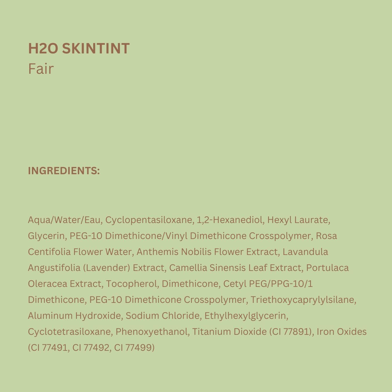 Pixi Beauty H20 SkinTint Tinted Face Gel, 1.2 fl oz / 35 ml, Poercelain