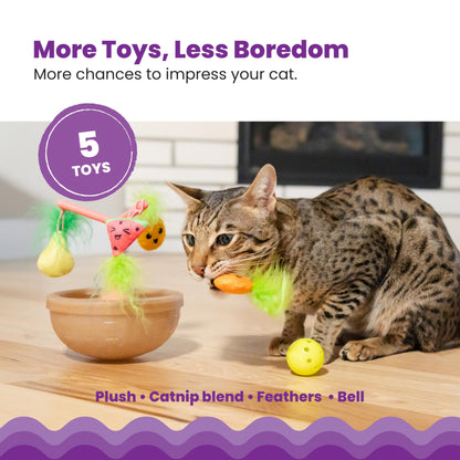 Catstages Electronic Interactive Cat Toys – Dancing & Moving Animal Toys with Music and Motion