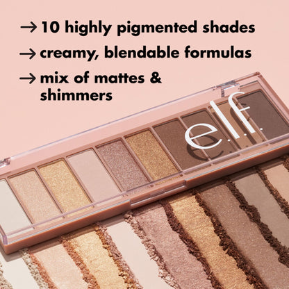 ELF perfect 10 eyeshadow palette powder matte eyeshadow Cruelty free