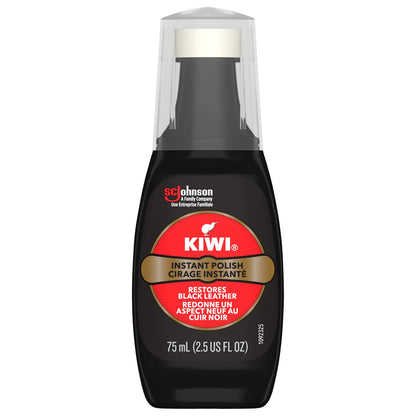 Kiwi Liquid Instant Wax, 2.5 fl oz, Black