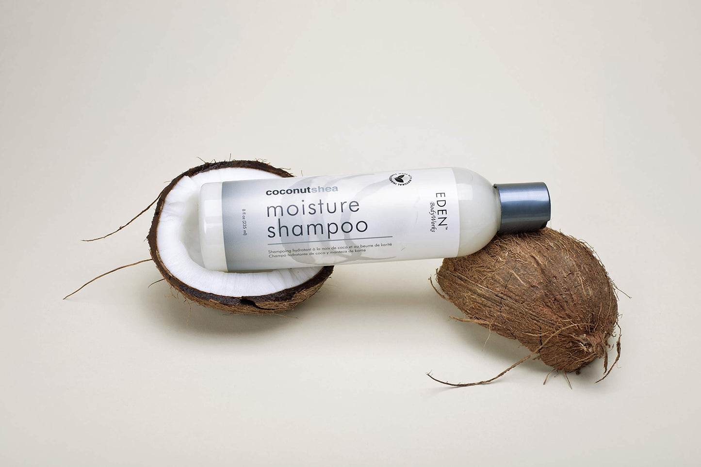 EDEN BodyWorks Coconut Shea Moisture Shampoo | 8 oz | Remove Build Up & Restore Moisture Balance - Packaging May Vary