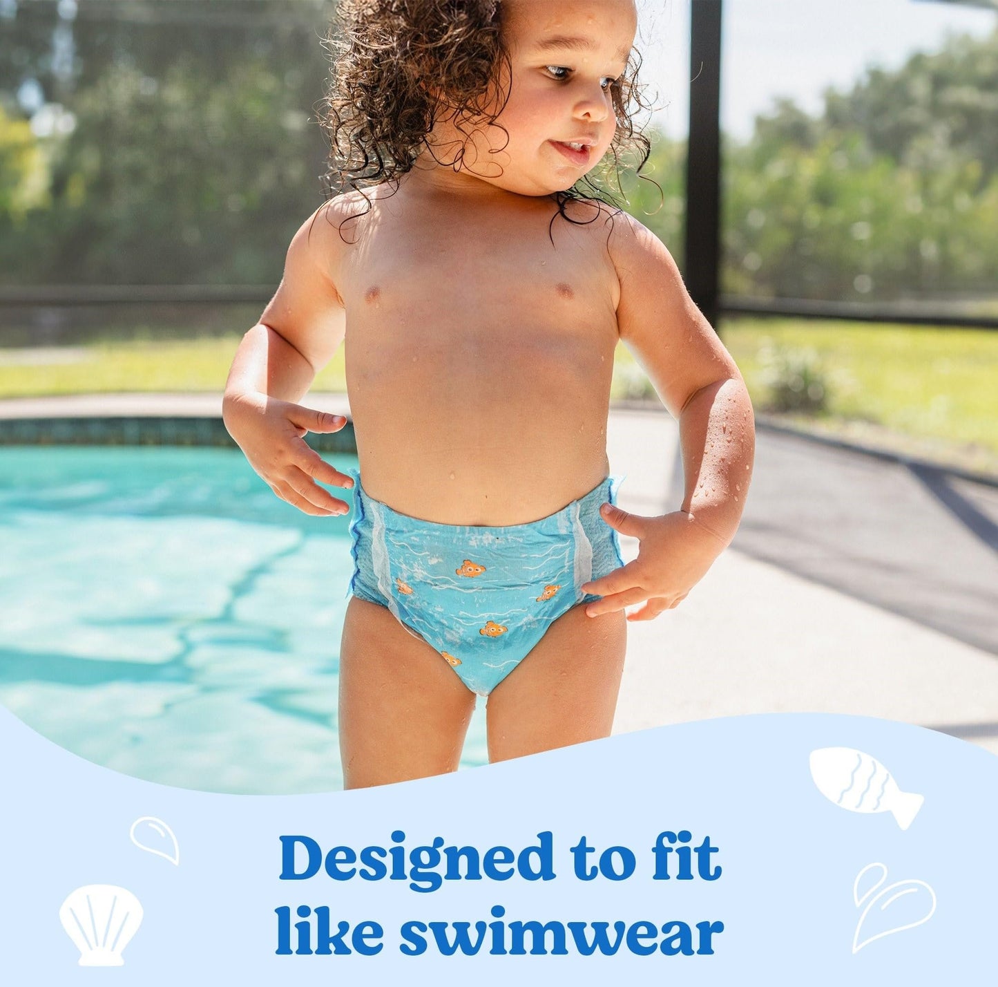 Huggies little swimmers printed swin pants baby