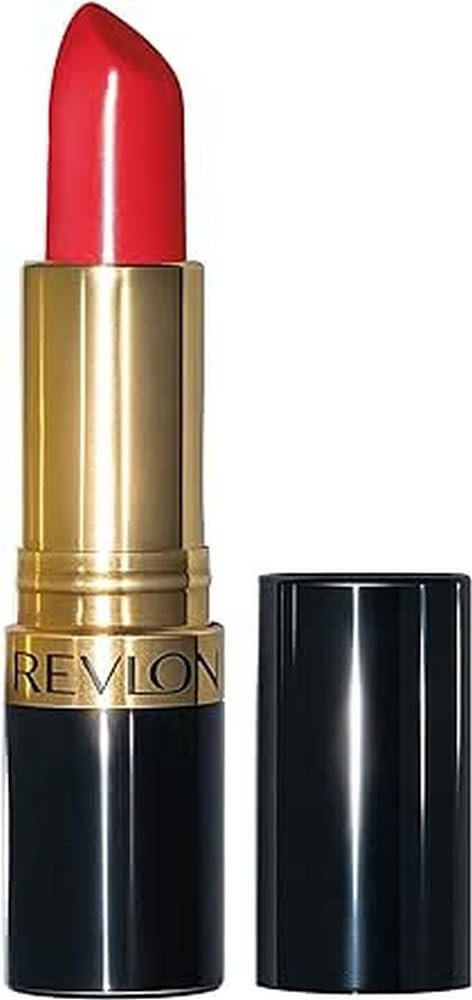 Revlon Super Lustrous Lipstick, with Vitamin E and Avocado Oil, Cream Lipstick, 654 Ravish Me Red, 0.15 oz (Pack of 2)