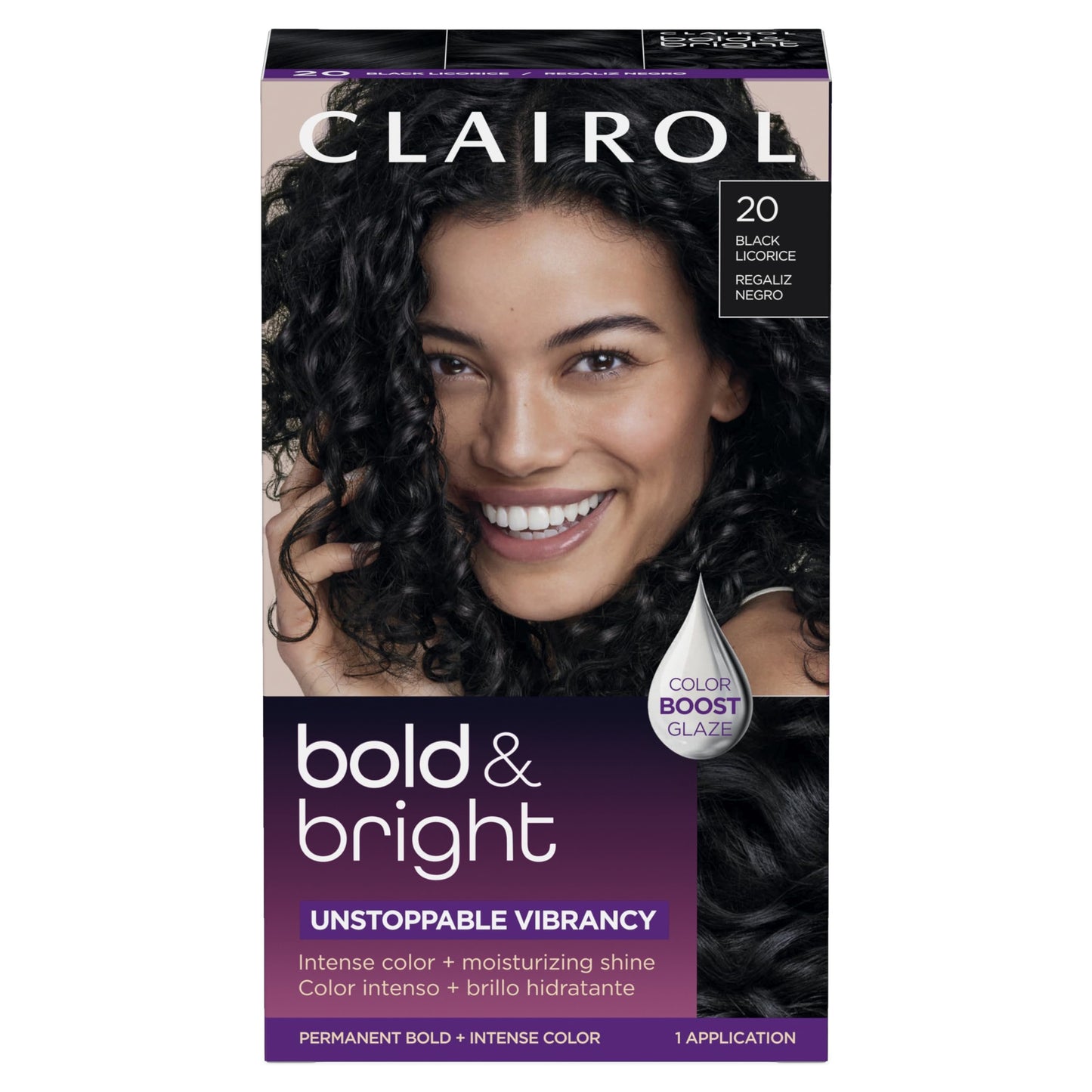 Clairol Bold & Bright Permanent Hair Dye, Vibrant, Moisturizing Hair Color with Color Boost Glaze