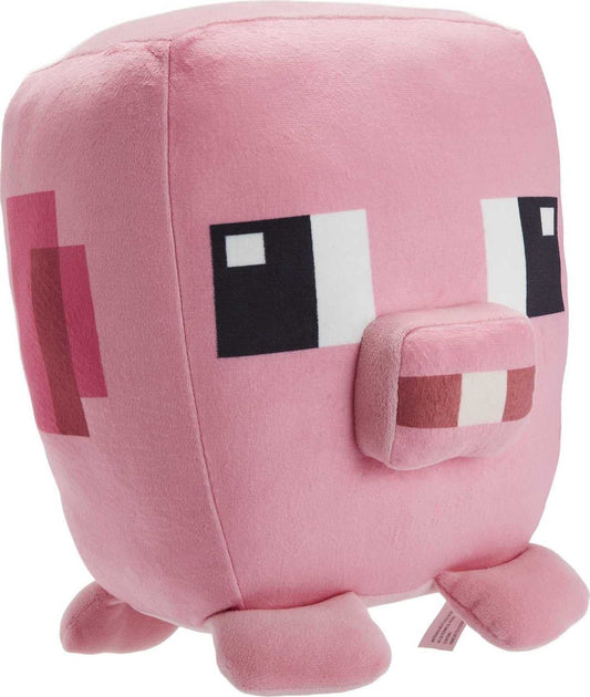 Mattel Minecraft Cuutopia 10-in Pig Plush Character, Soft Rounded Pillow Doll, Video Game-Inspired Collectible Toy Gift for Ages 3 Years & Older