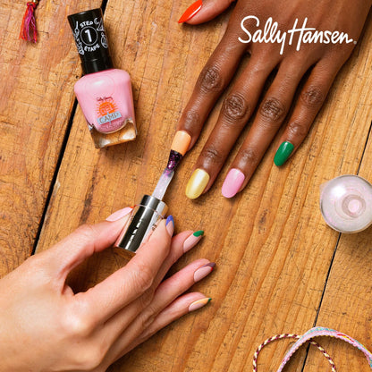 Sally Hansen Miracle Gel, Summer Camp Cozy Cabin, Long Lasting, Gel-Like Formula, No UV Lamp Needed, Purple Nail Polish - Pack of 2