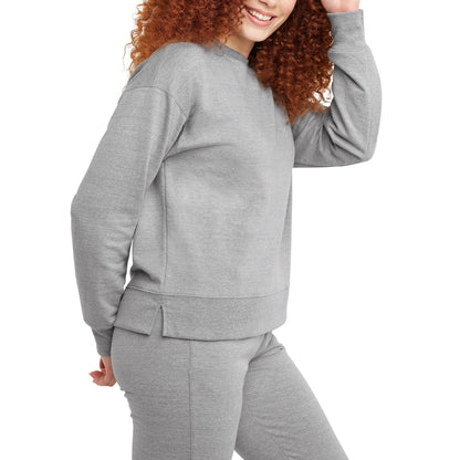 Hanes Women's Originals French Terry, Lightweight Fleece Pullover Sweatshirt, Available in Plus