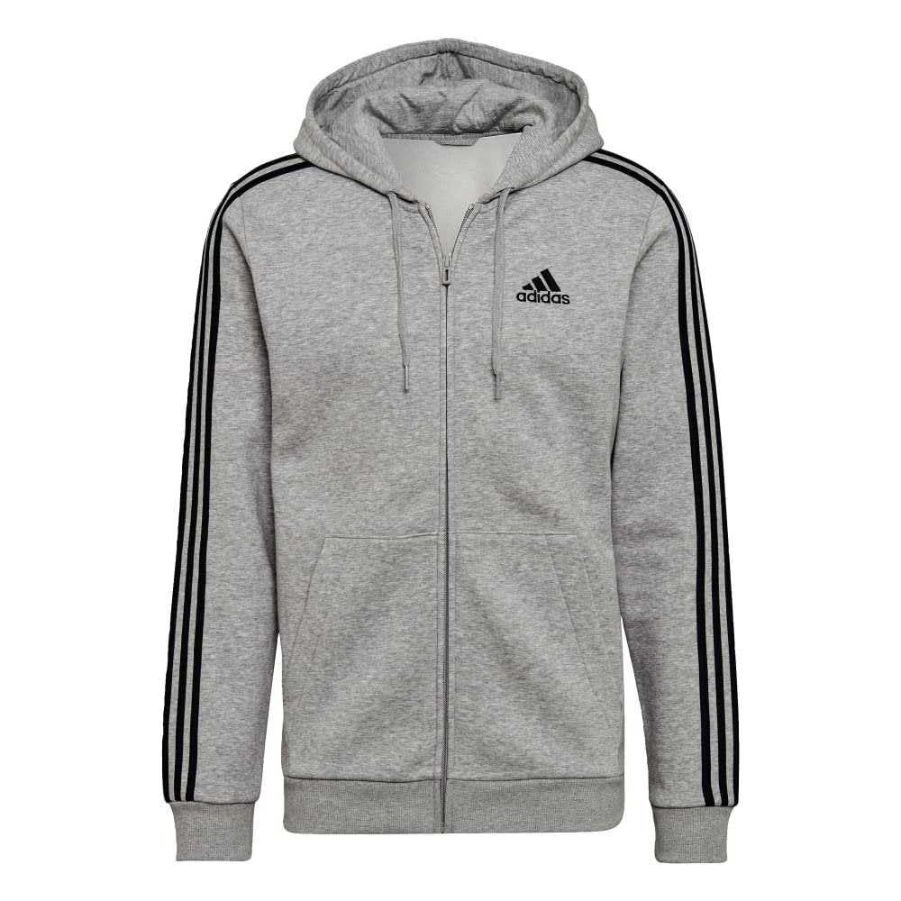 adidas Men's Essentials Fleece 3-Stripes Full-Zip