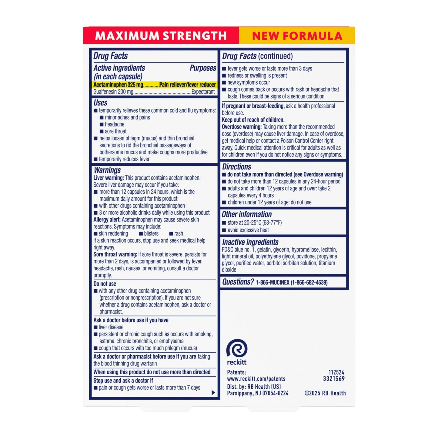 Mucinex Fast-Max Severe Congestion & Cough Medicine for Adults