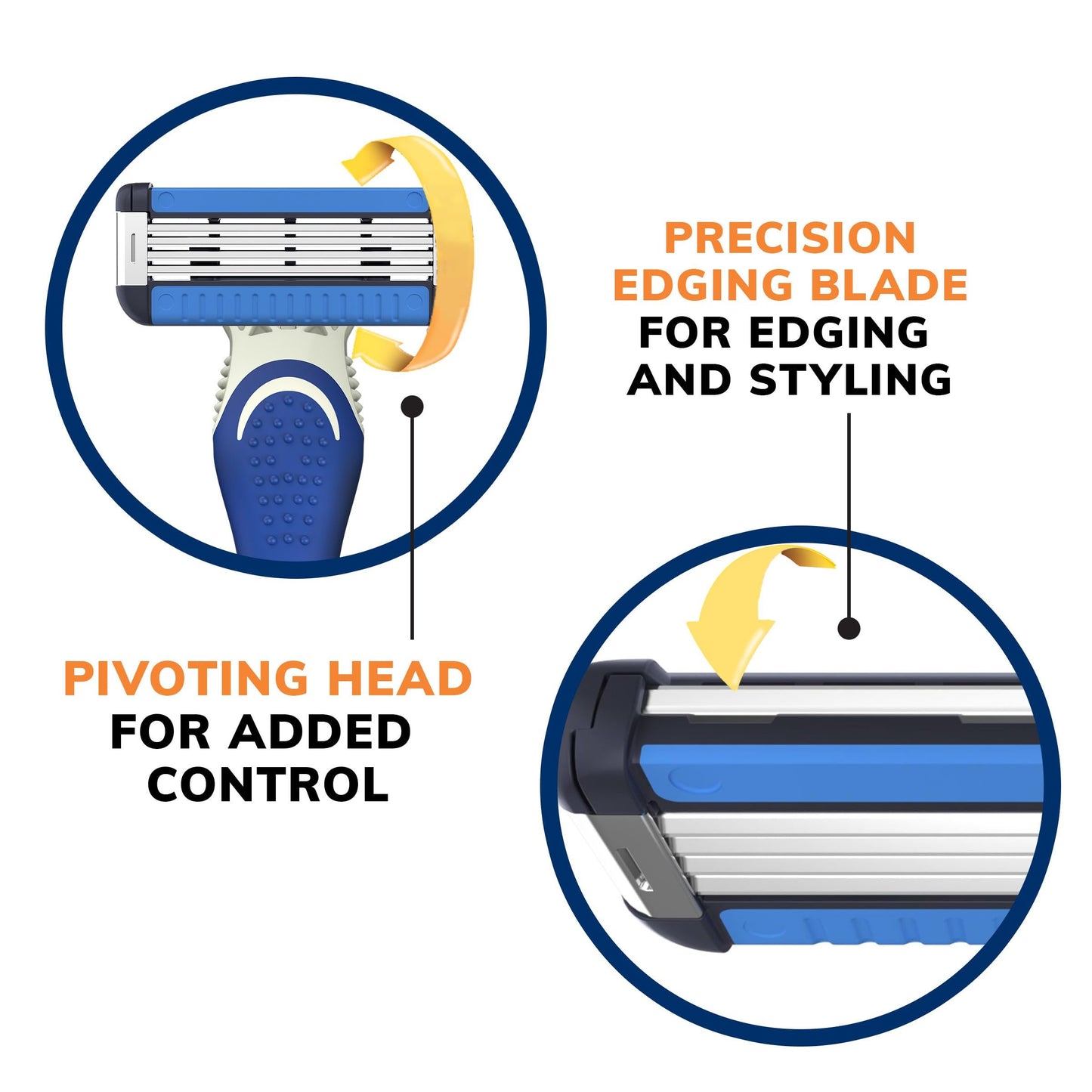 BIC EasyRinse Anti-Clogging Men's Disposable Razors for a Smoother Shave