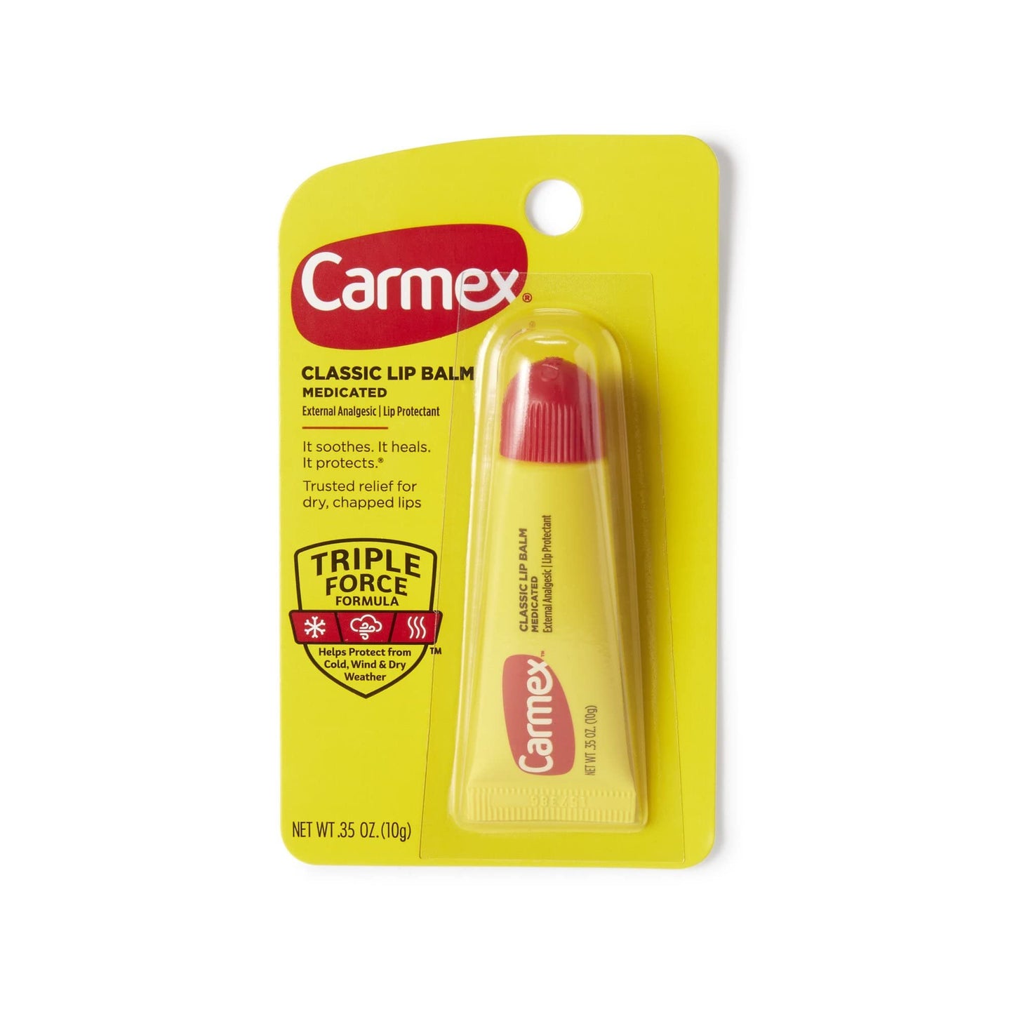 Carmex Classisc Lip Balm Medicated, 0.35 oz., Pack of 12