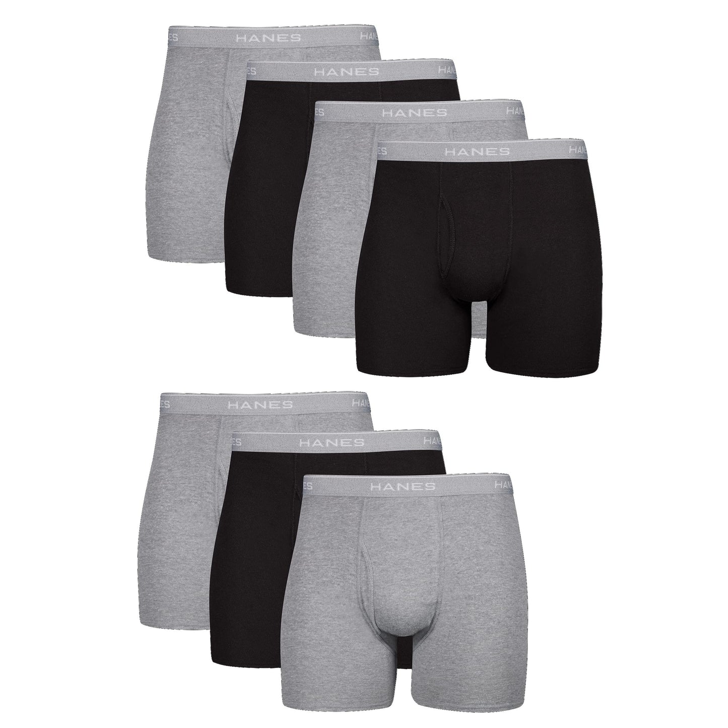 Hanes Men's Assorted Boxer Briefs 7-Pack