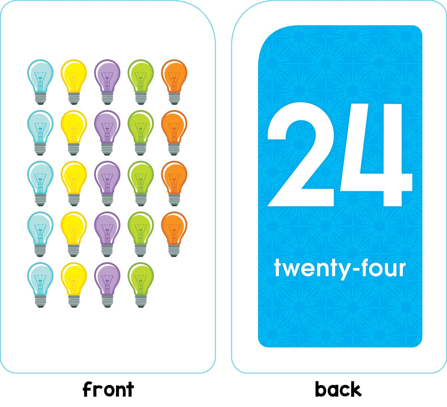 School Zone Numbers 0-25 Flash Cards: Toddler, Preschool, Kindergarten, Learn Math, Addition, Subtraction, Numerical Order, Counting, Problem Solving, Ages 4+, Packaging May Vary