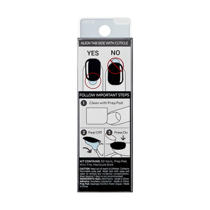 KISS imPRESS No Glue Mani Press On Nails, Color, 'Frosting', White