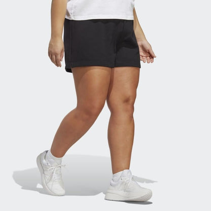 adidas Women's Plus Size Essentials Linear French Terry Shorts