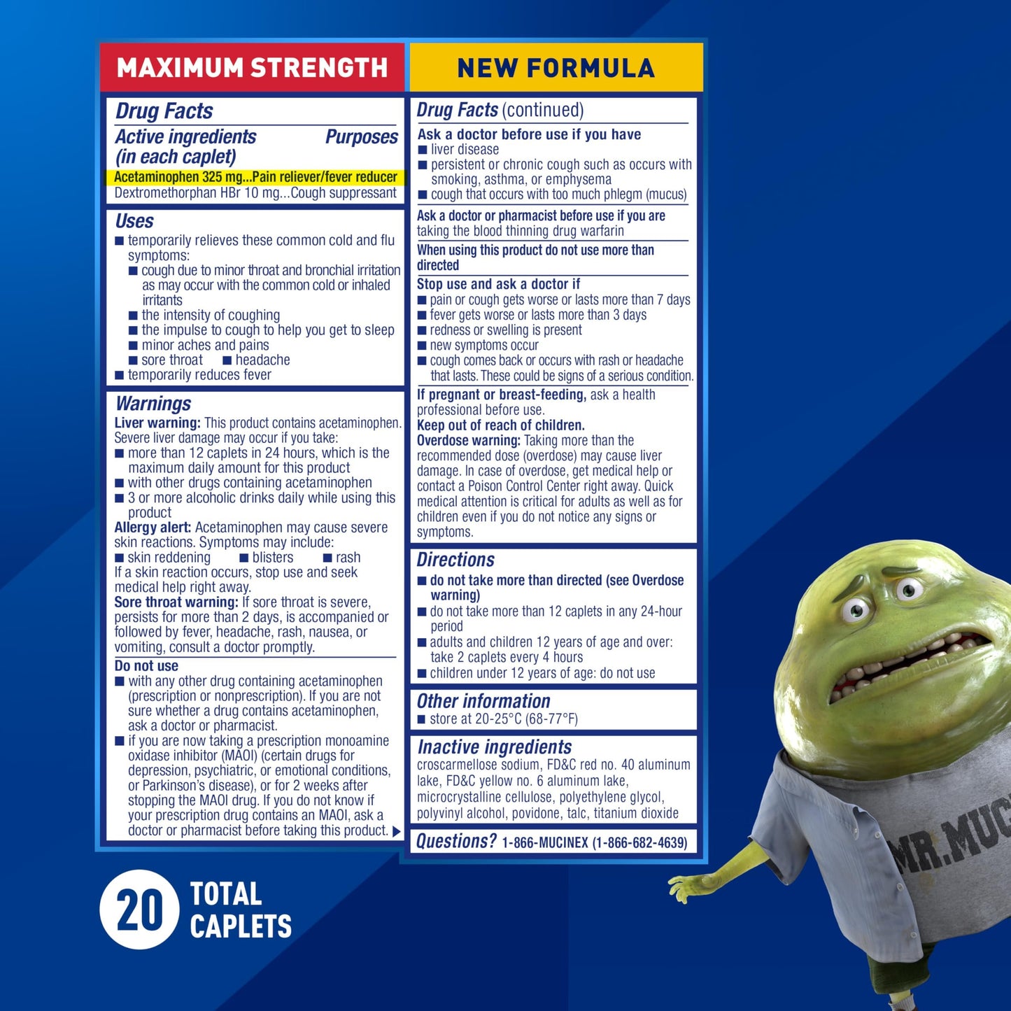 Mucinex Fast-Max Severe Congestion & Cough Medicine for Adults