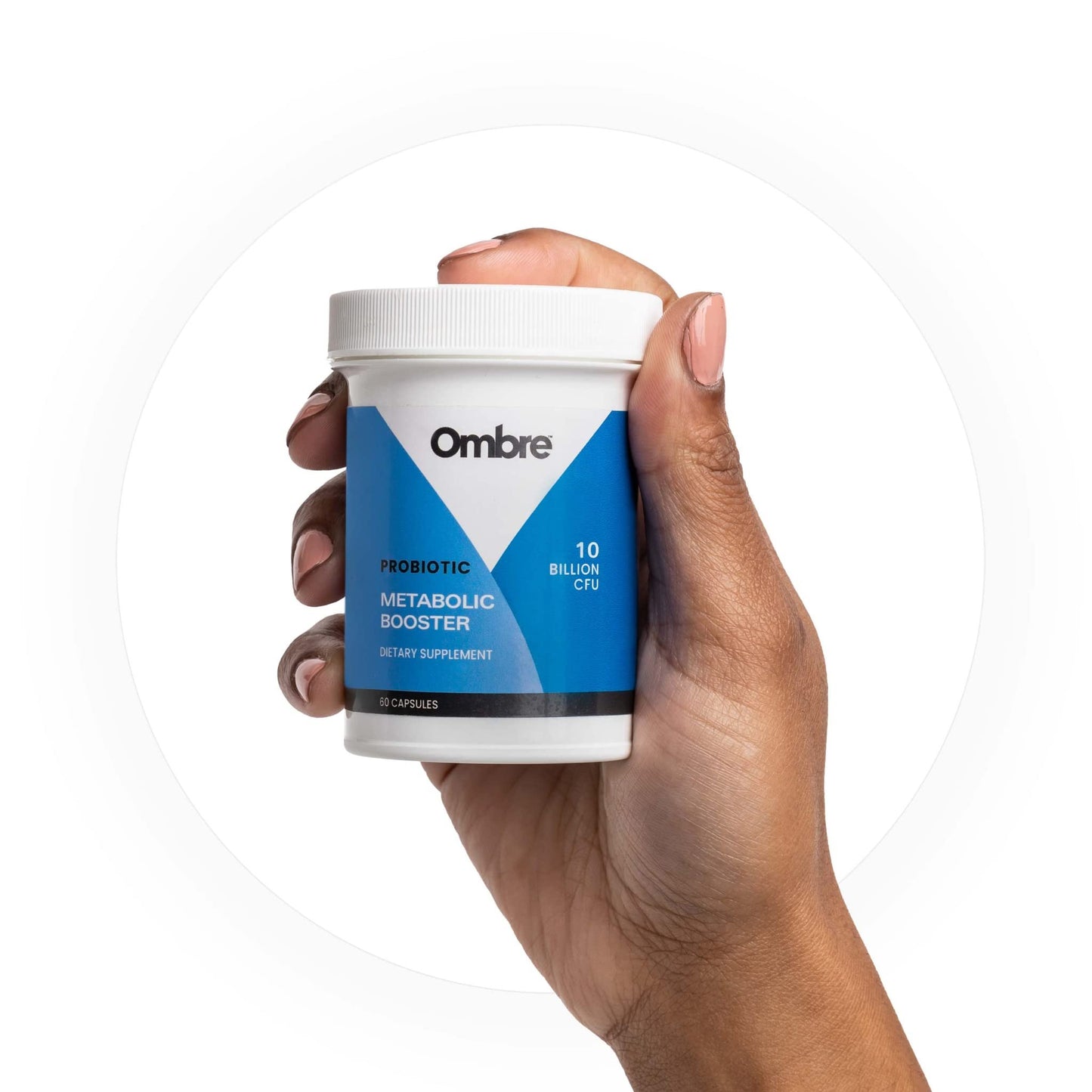 Ombre Metabolic Booster Probiotic - Supports Metabolism, Healthy Weight Management & Digestion - Energy & Gut Health Supplement for Women and Men - 10 Billion CFU, Prebiotic Fiber, Vegan, 30 Servings