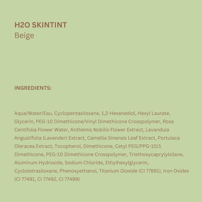 Pixi Beauty H20 SkinTint Tinted Face Gel, 1.2 fl oz / 35 ml, Poercelain