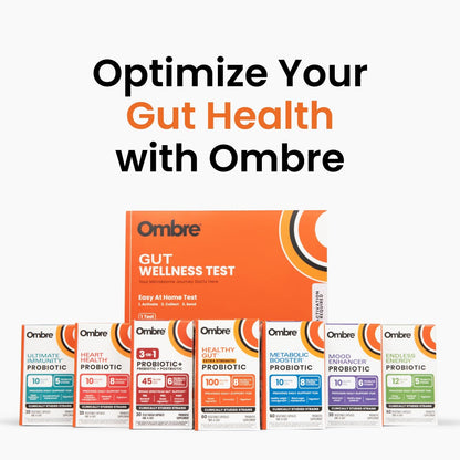 Ombre Metabolic Booster Probiotic - Supports Metabolism, Healthy Weight Management & Digestion - Energy & Gut Health Supplement for Women and Men - 10 Billion CFU, Prebiotic Fiber, Vegan, 30 Servings