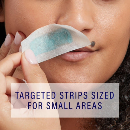 Schick Hydro Silk Targeted Waxing Strips | Soft Wax Strips for Body + Pubic Hair Removal, Eyebrow & Lip Waxing Strip, Bikini Wax Kit for Women