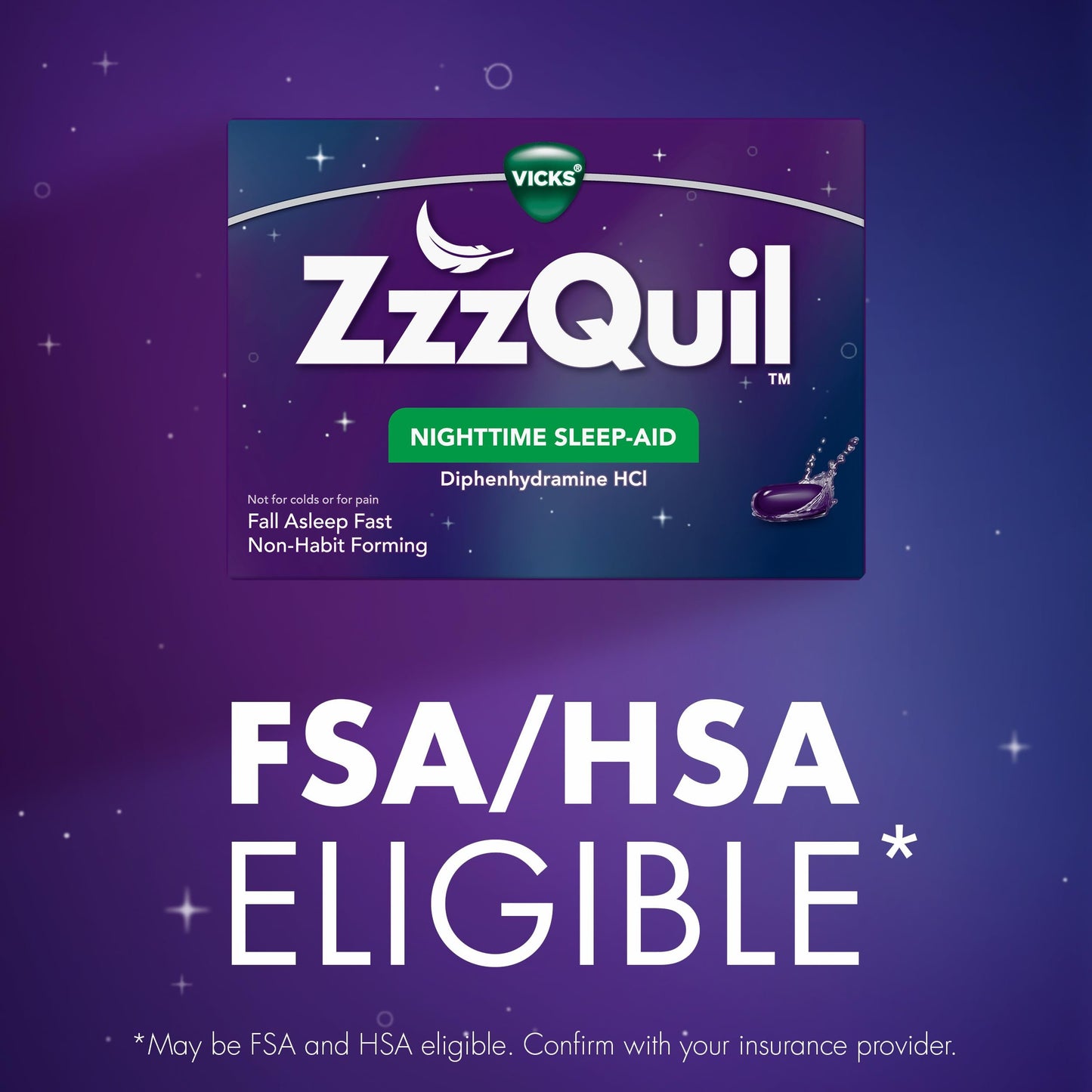 ZzzQuil Nighttime Sleep-Aid LiquiCaps 48 LiquiCaps (Pack of 12)