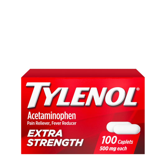 Tylenol Extra Strength Pain Reliever and Fever Reducer Caplets, 500 mg Acetaminophen Pain Relief Pills for Headache, Backache