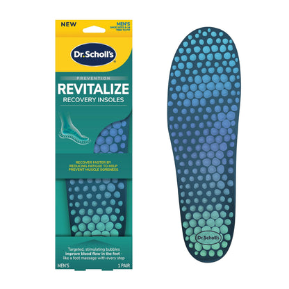 Dr. Scholl's ® Revitalize Recovery Insole Orthotics, Improve Recovery Fast, Reduce Fatigue, Stress, Soreness, Trim to Fit Inserts for Any Shoes, Athletic, Running, Slippers, Casual, Women 6-10, 1 Pair