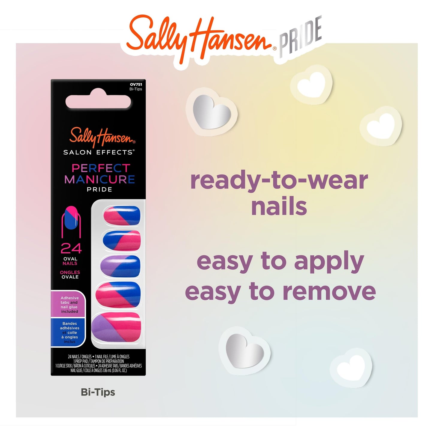 Sally Hansen Salon Effects Perfect Manicure Pride - Bi-Tips