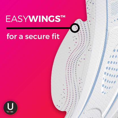 U by Kotex CleanWear Ultra Thin Pads with Wings, Heavy Absorbency - 14 ct