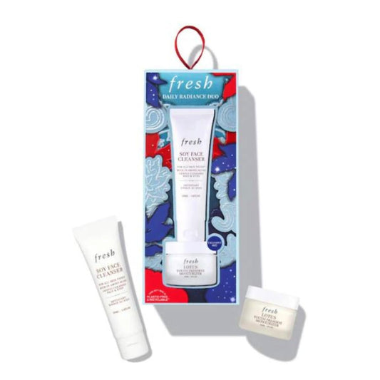 Fresh Daily Radiance Duo - Soy Face Cleanser and Youth Preserve Moisturizer - Limited Edition 2 Piece Skincare Set