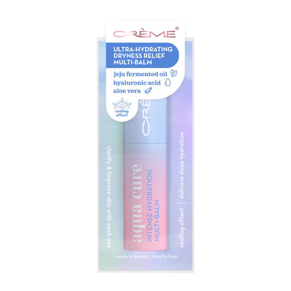 The Crème Shop AQUA CURE Intense Hydration Multi-Balm - - Makeup Primer, Moisturizer & Lip Balm - Made in Korea - Hydrating Multi-Use Stick