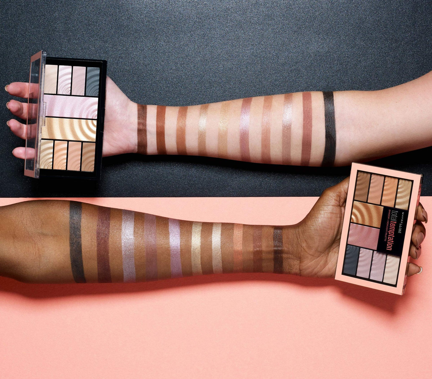 Maybelline Total Temptation Eyeshadow + Highlight Palette, 0.42 oz.