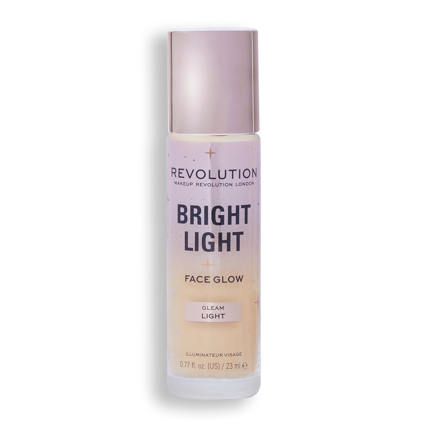 Revolution Beauty London, Bright Light Face Glow, Lightweight & Brightening Multi-Use Skin Tint, Illuminating and Natural Glow Finish, Gleam Light, 0.77 Fl. Oz