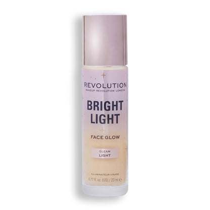 Revolution Beauty London, Bright Light Face Glow, Lightweight & Brightening Multi-Use Skin Tint, Illuminating and Natural Glow Finish, Gleam Light, 0.77 Fl. Oz