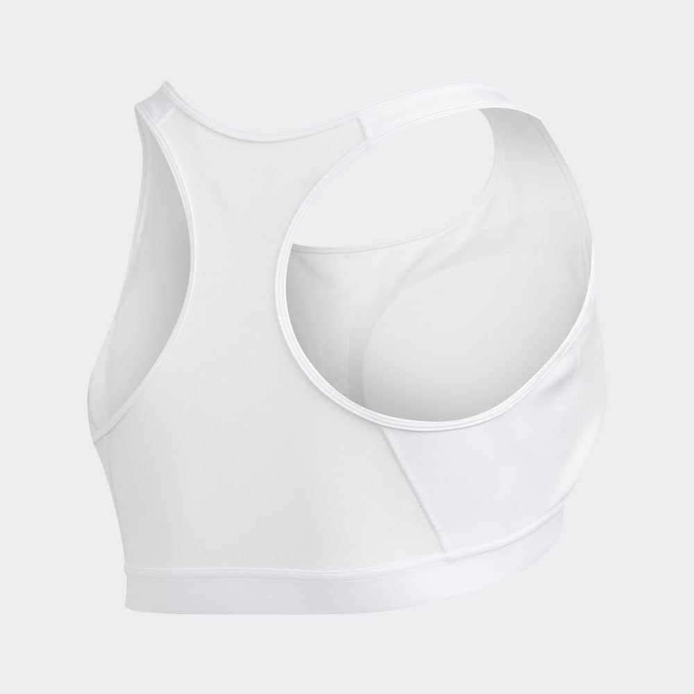 adidas Women's Medium Suppor Racer Back Don't Rest Alphaskin Padded Bra W/ Removable Pads