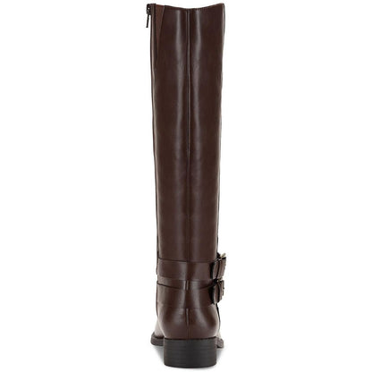 Style & Co. Womens Maliaa Faux Leather Knee-High Boots Brown 6.5 Medium (B,M)