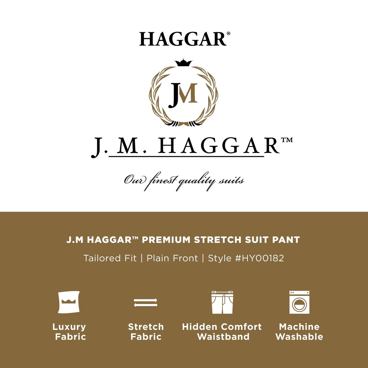 Haggar Men's JMH Premium Stretch Classic Fit Suit Separates - Pants & Jackets