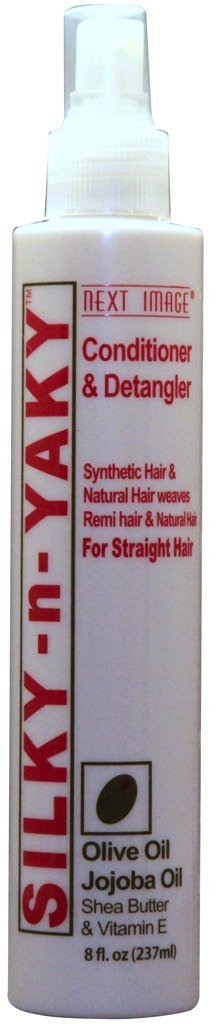 Next Image Silky-n-Yaki Conditioner & Detangler with Olive Oil & Jojoba Oil 8 oz by R&R Corp