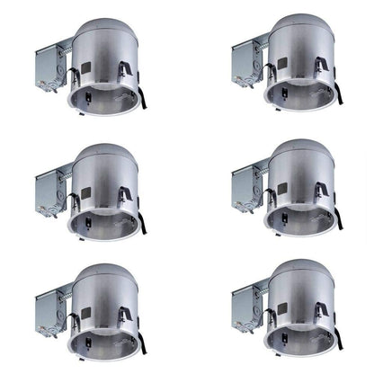 Commercial Electric 6 In. Aluminum Ic Remodel Housing (6-pack)