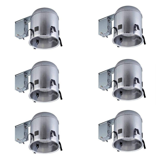 Commercial Electric 6 In. Aluminum Ic Remodel Housing (6-pack)
