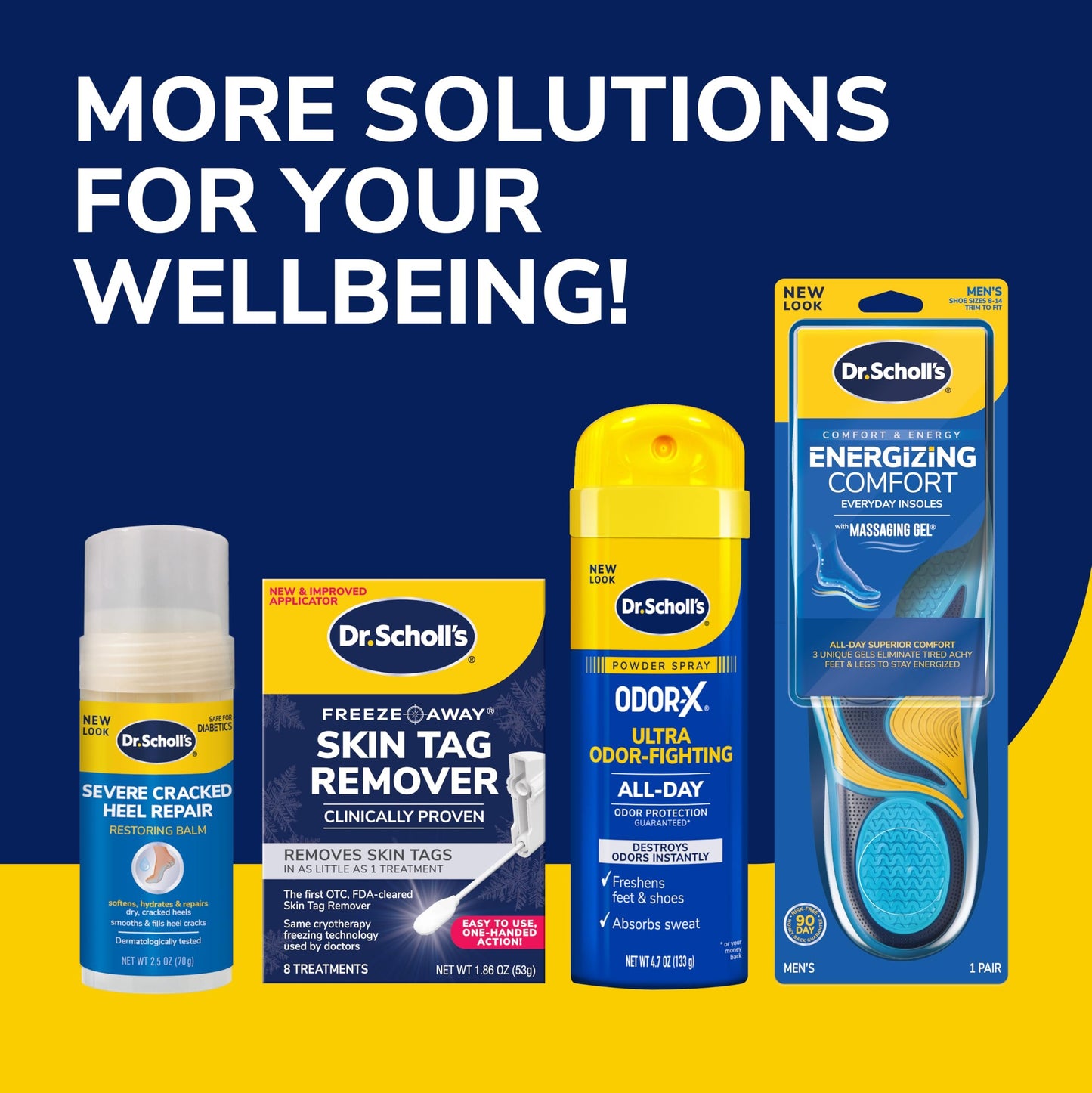 Dr. Scholl's Spray, Wipes and Powder