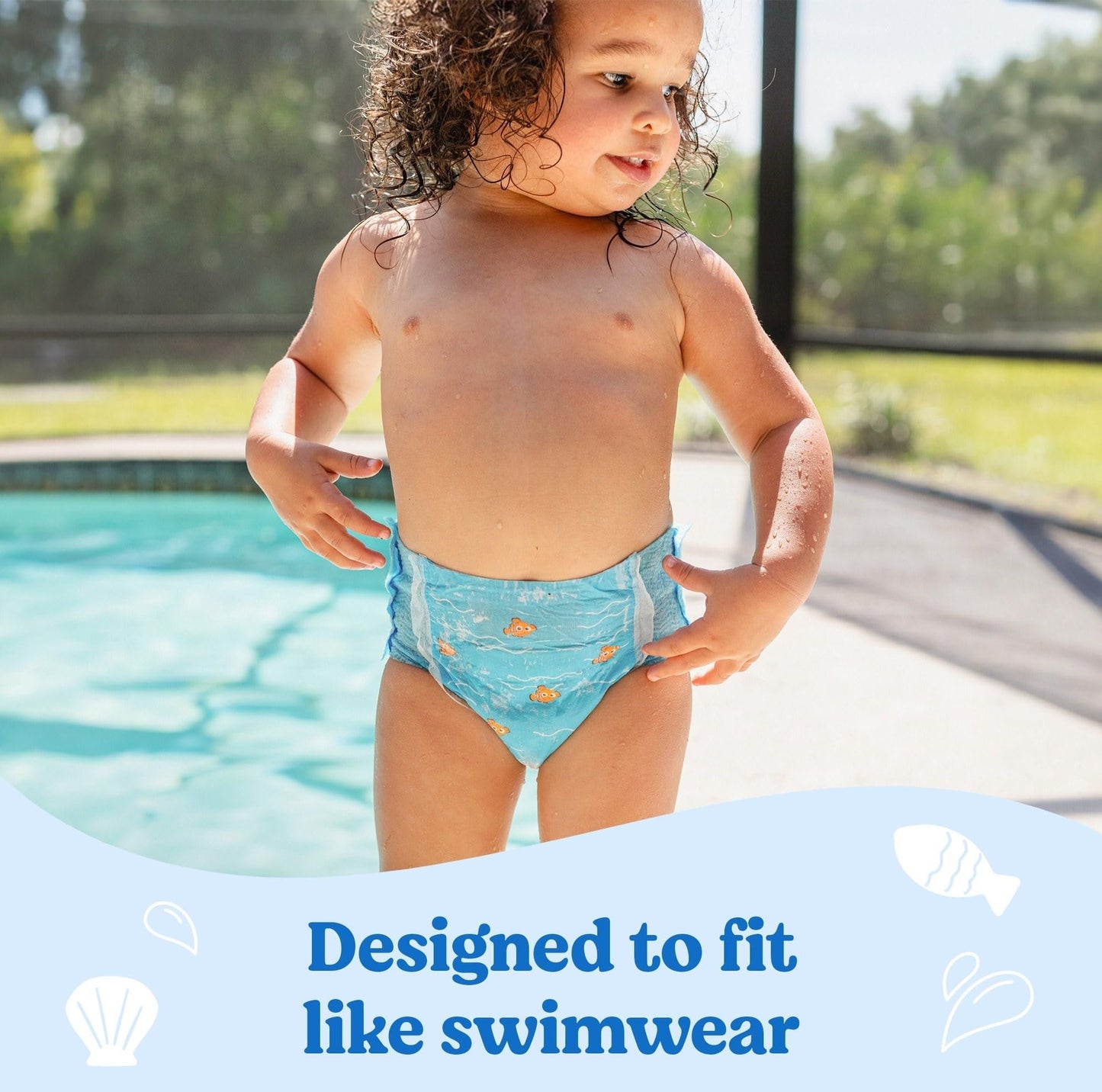 Huggies little swimmers printed swin pants baby